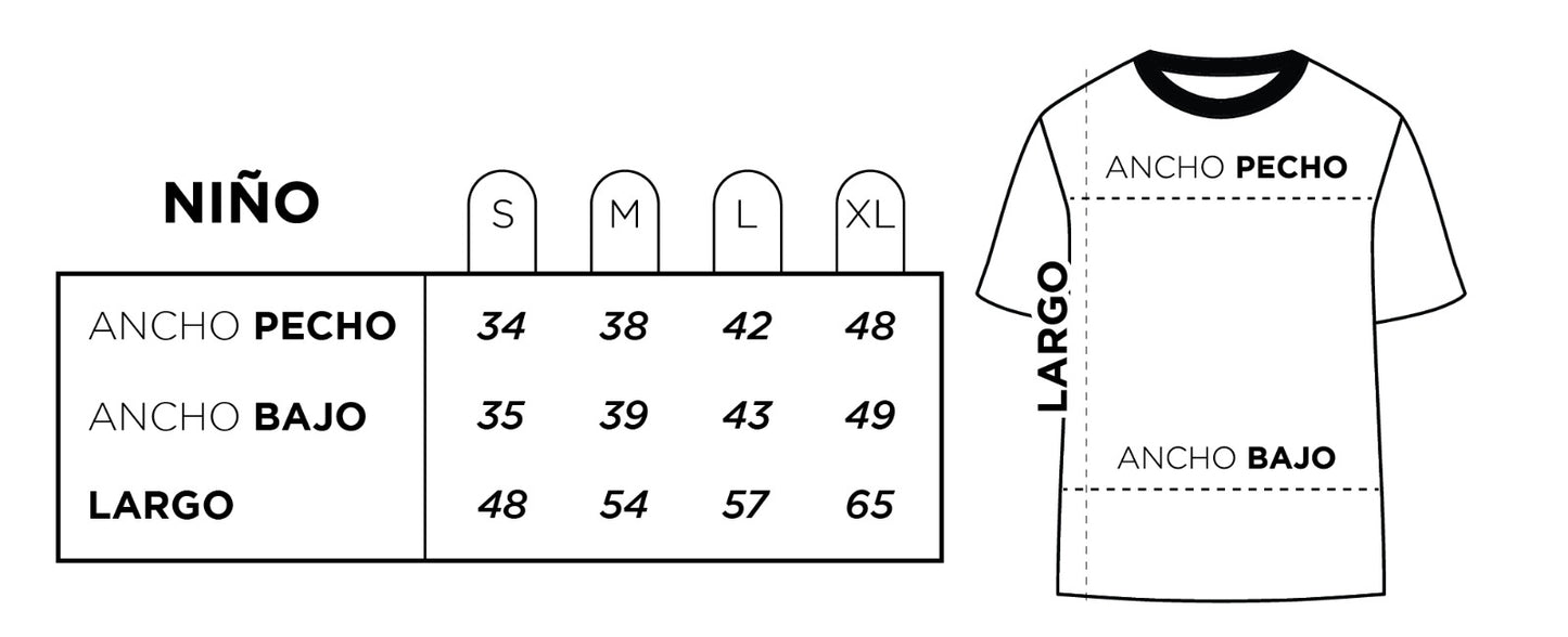PLAYERA NIÑOS MARCA BLACK CANVAS COMBI